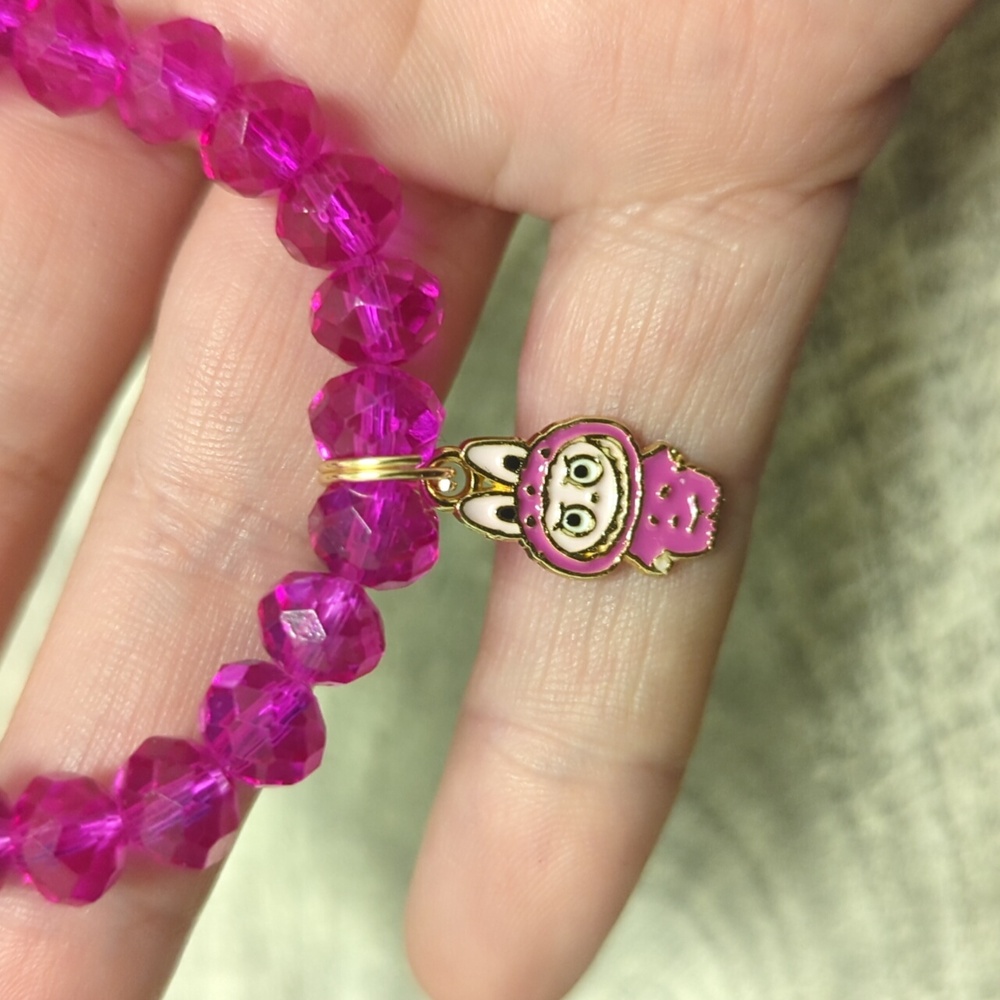 🩷 Labubu Charm Beaded Bracelet